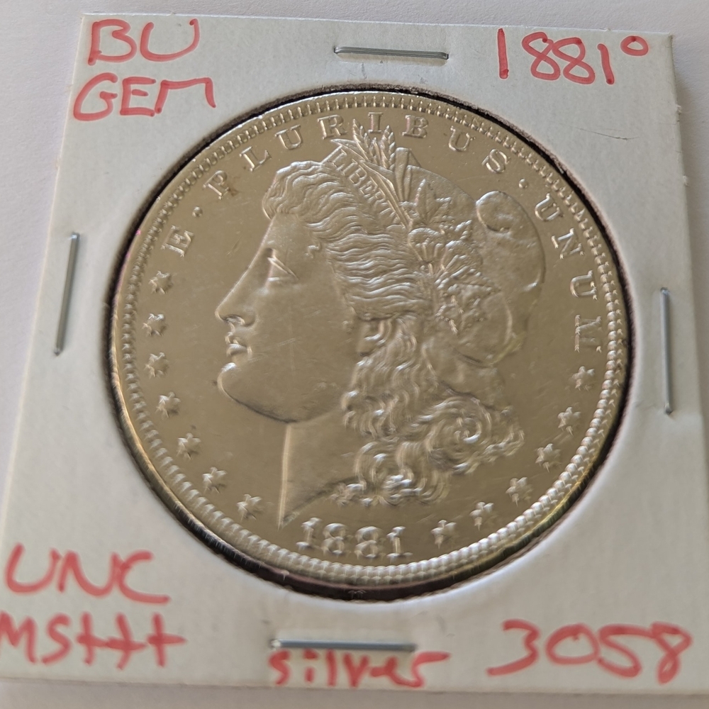 1881 O Morgan Silver Dollar